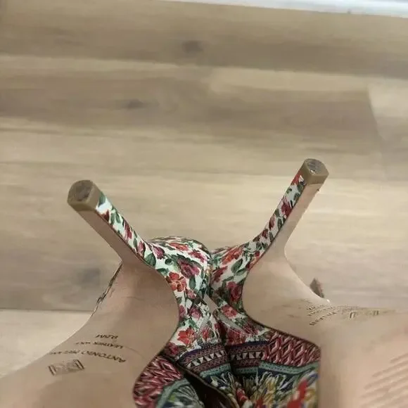 Antonio Melani Vilada Triple Bow Floral Heels Womens Size 9.5 Multicolor Summer - Picture 5 of 12